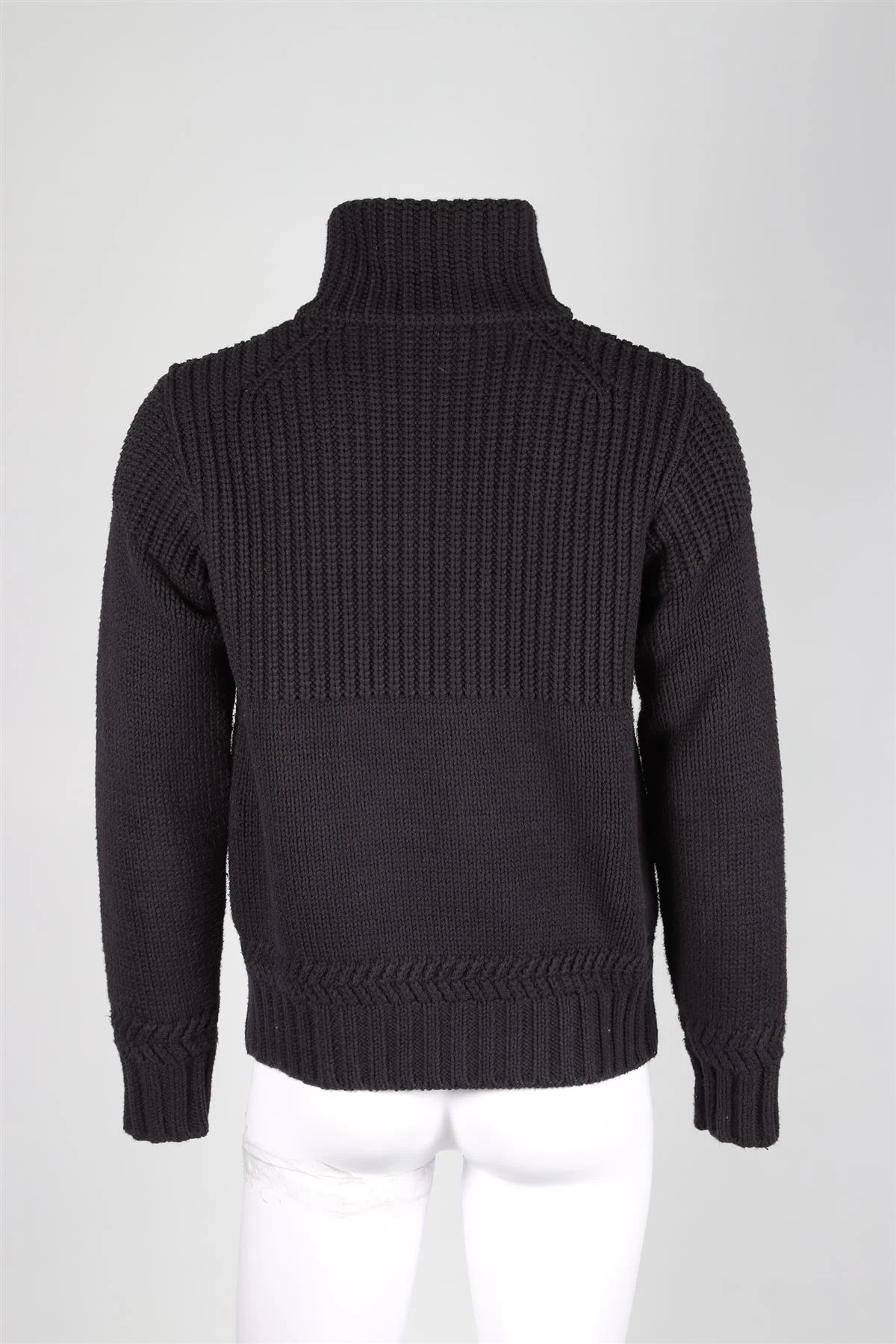 ALEXANDER MCQUEEN NAVY MEN'S WOOL CARDIGAN SMALL - Image 4