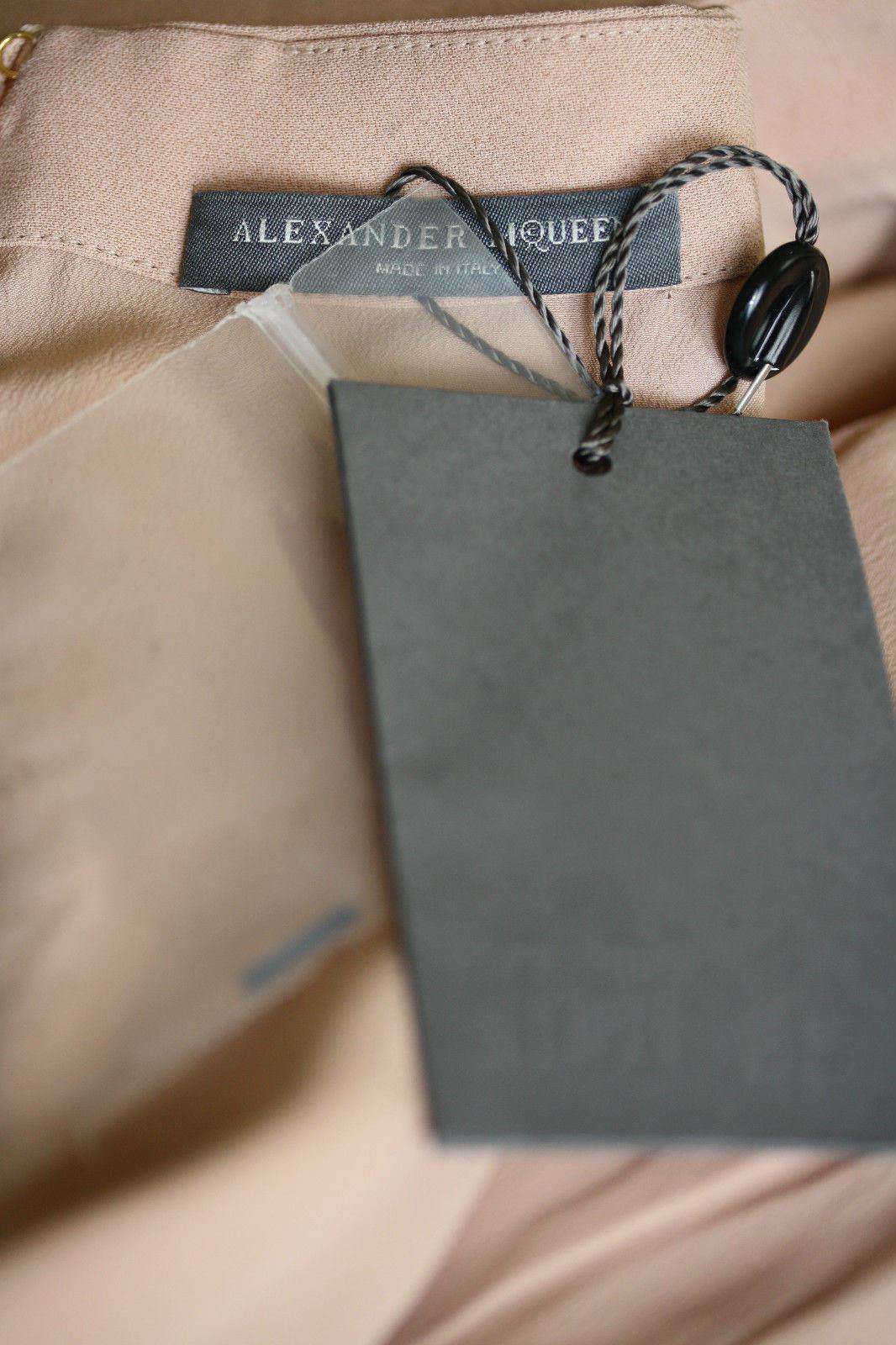 ALEXANDER MCQUEEN NUDE CREPE DRESS SMALL - Image 3