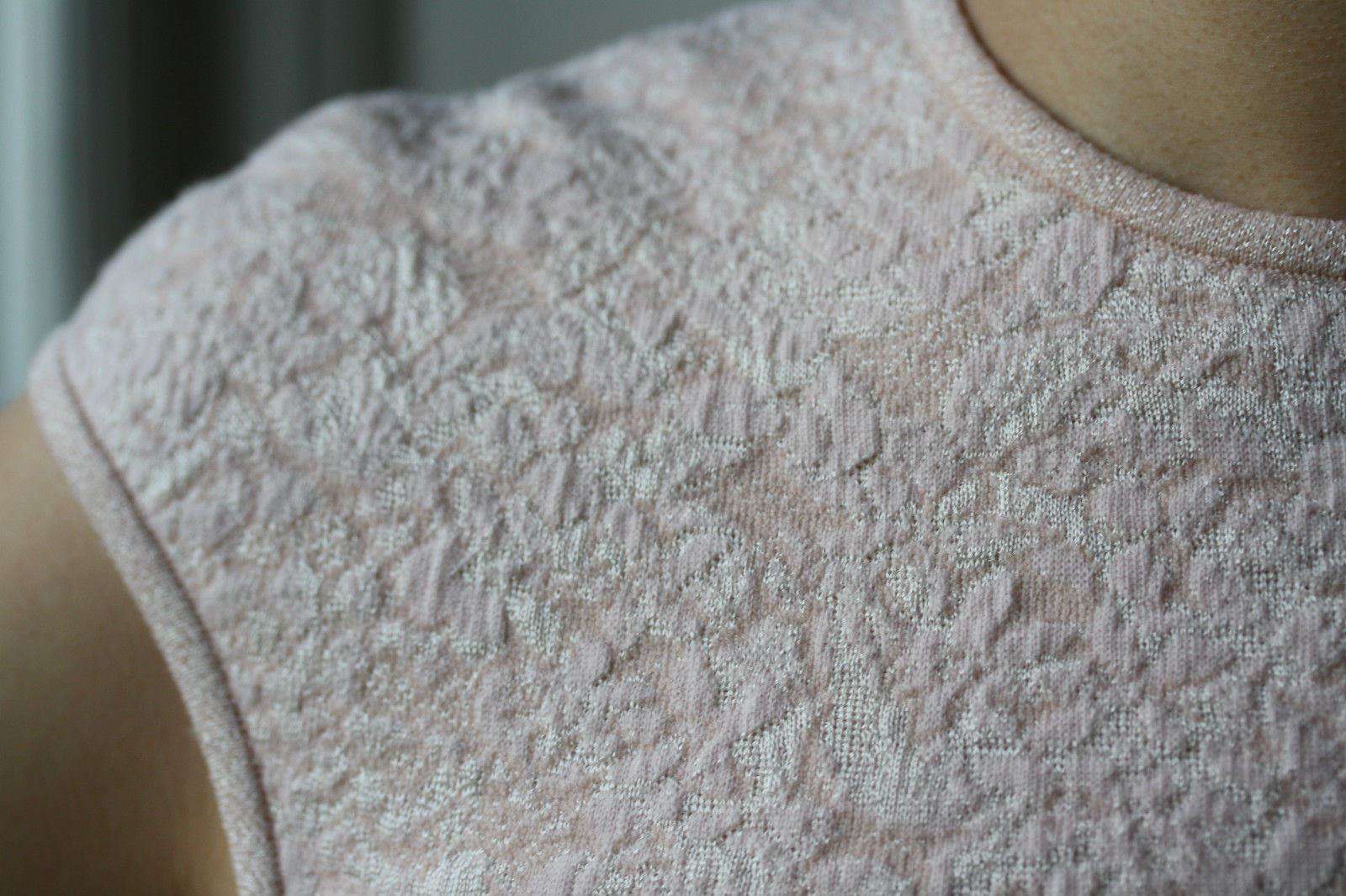 ALEXANDER MCQUEEN PINK EMBOSSED DRESS XS - Image 3