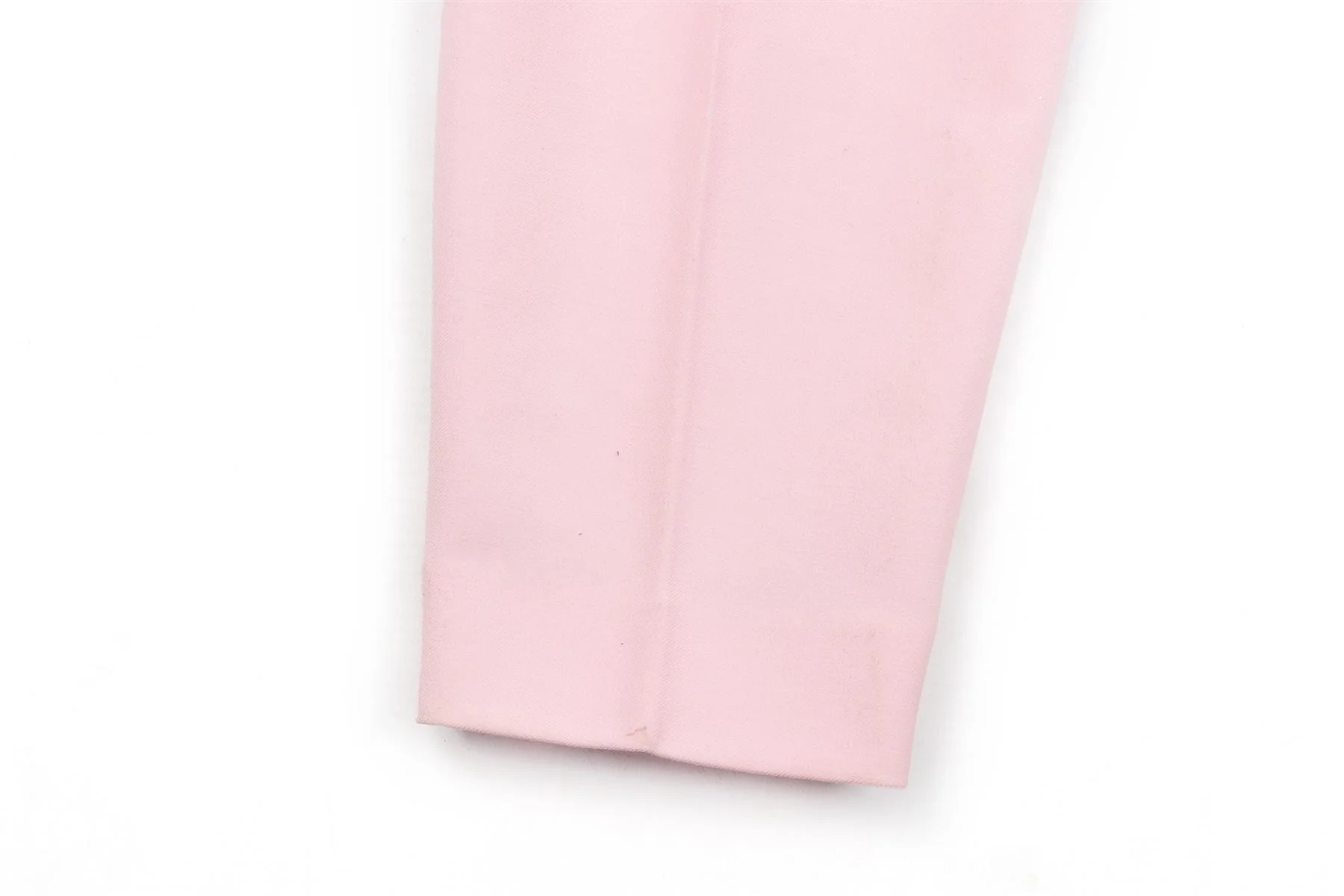 ALEXANDER MCQUEEN PINK WOOL STRAIGHT LEG PANTS IT 38 UK 6 - Image 5