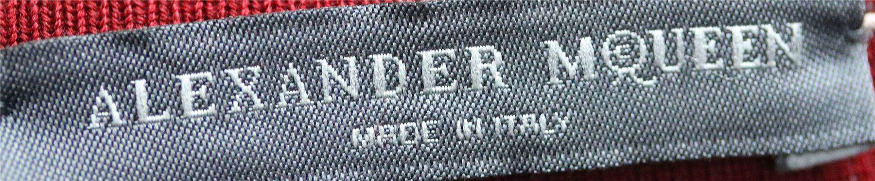 ALEXANDER MCQUEEN PLEATED A-LINE INTARSIA-KNIT MINI DRESS MEDIUM - Image 7