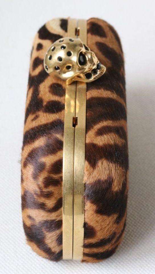 ALEXANDER MCQUEEN PONY HAIR SKULL BOX CLUTCH - Image 8