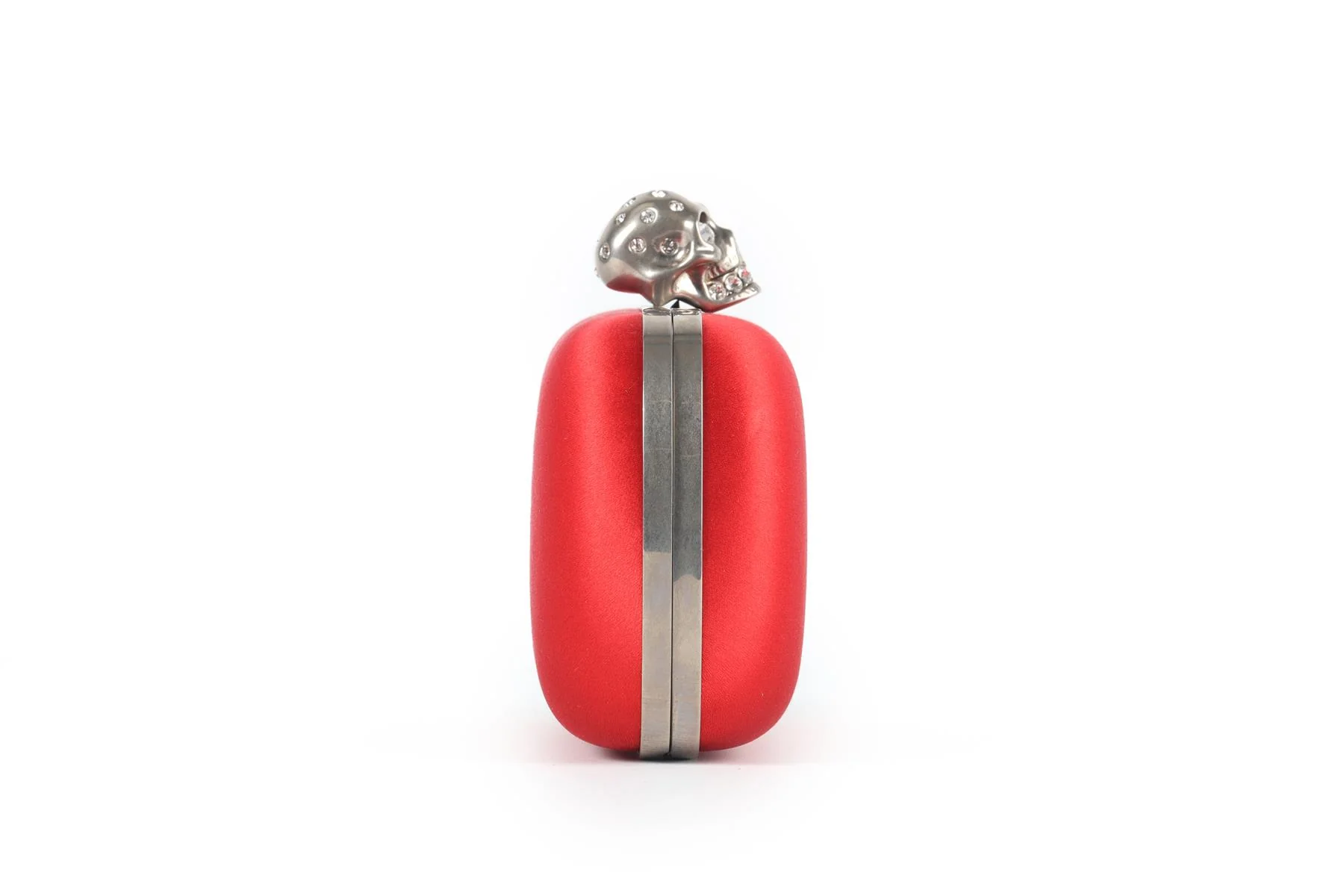 ALEXANDER MCQUEEN RED SATIN CLUTCH - Image 4
