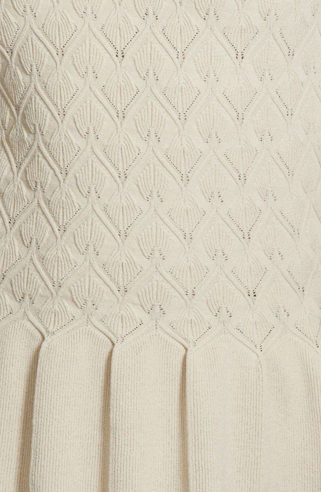 ALEXANDER MCQUEEN TEXTURED PEPLUM SWEATER TOP LARGE - Image 6
