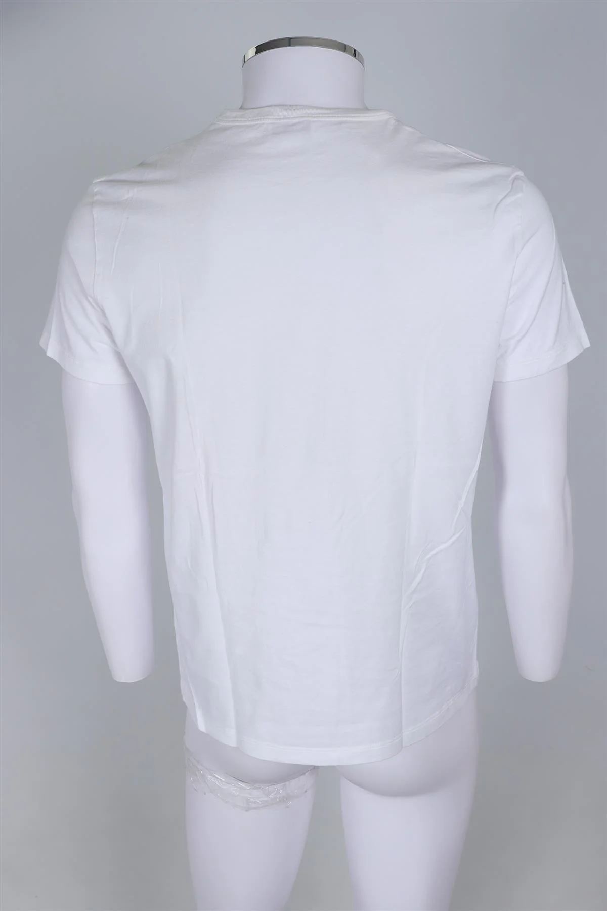 ALEXANDER MCQUEEN WHITE MENS COTTON T-SHIRT SMALL - Image 4
