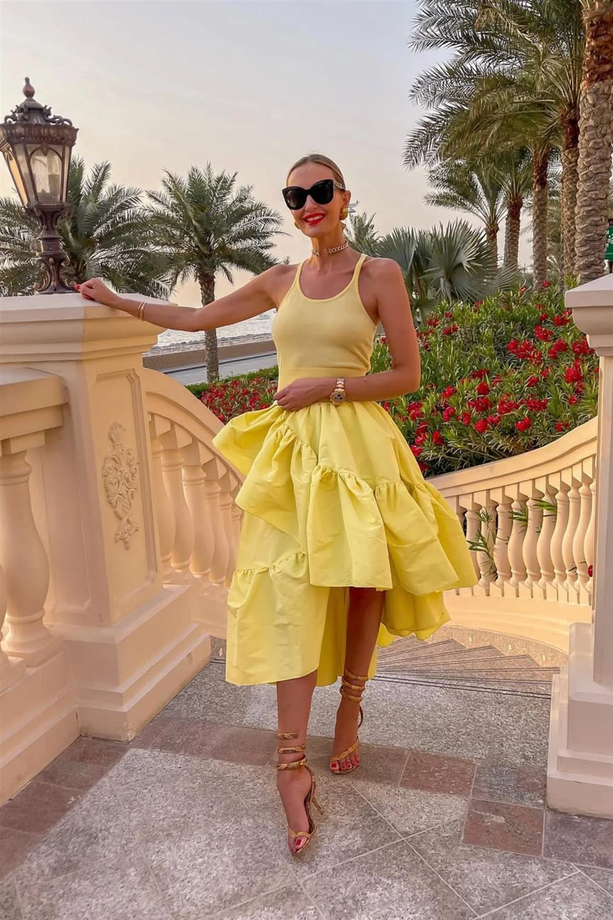 ALEXANDER MCQUEEN YELLOW COTTON TOP US 4 UK 8 - Image 2