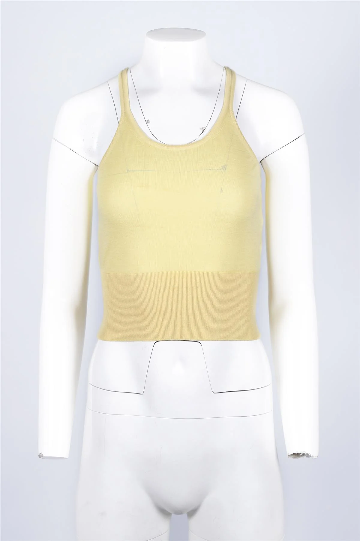 ALEXANDER MCQUEEN YELLOW COTTON TOP US 4 UK 8 - Image 3