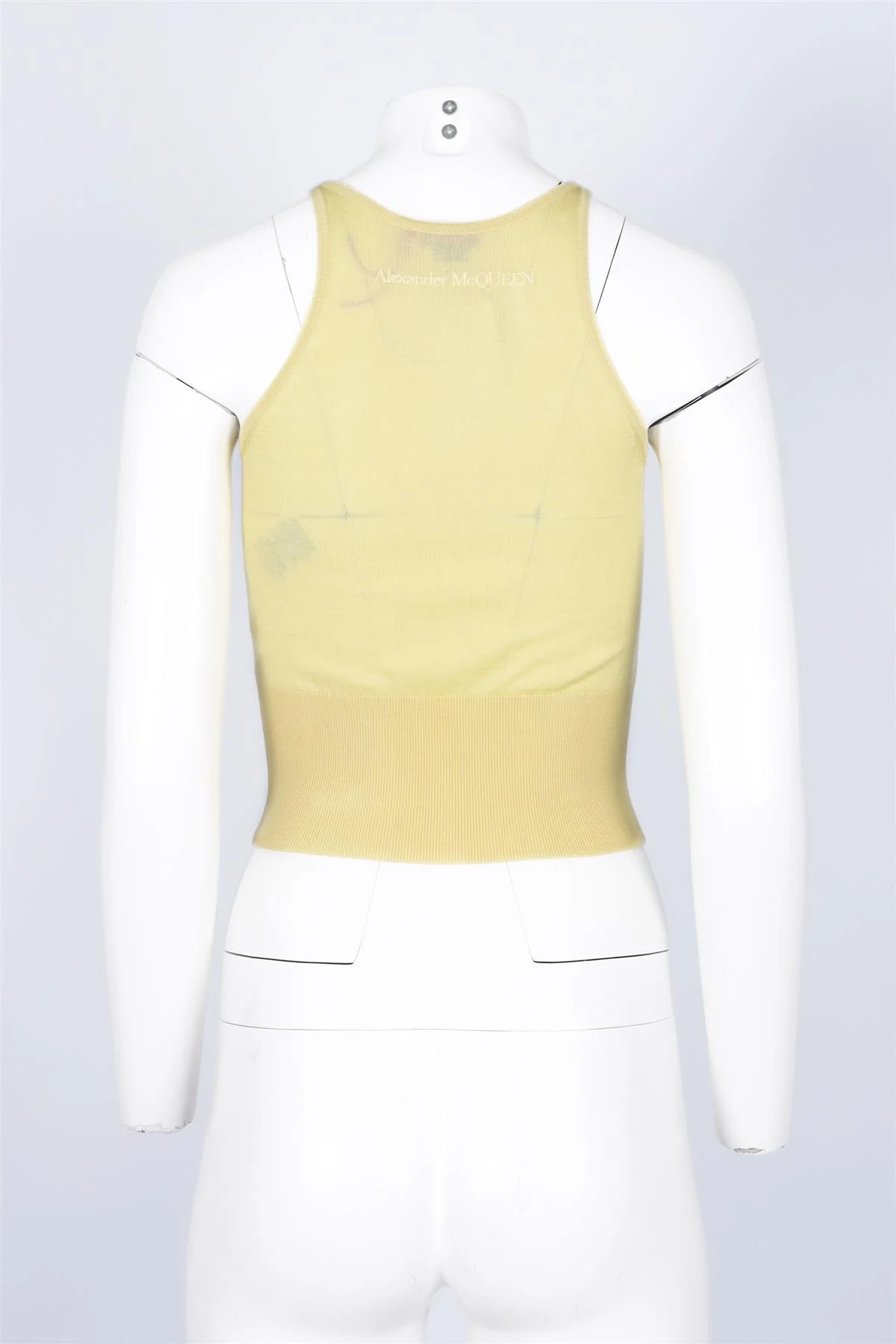 ALEXANDER MCQUEEN YELLOW COTTON TOP US 4 UK 8 - Image 5