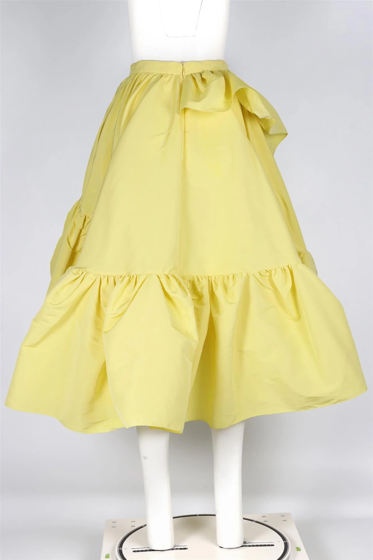 ALEXANDER MCQUEEN YELLOW TAFFETA SKIRT IT 40 UK 8 - Image 5
