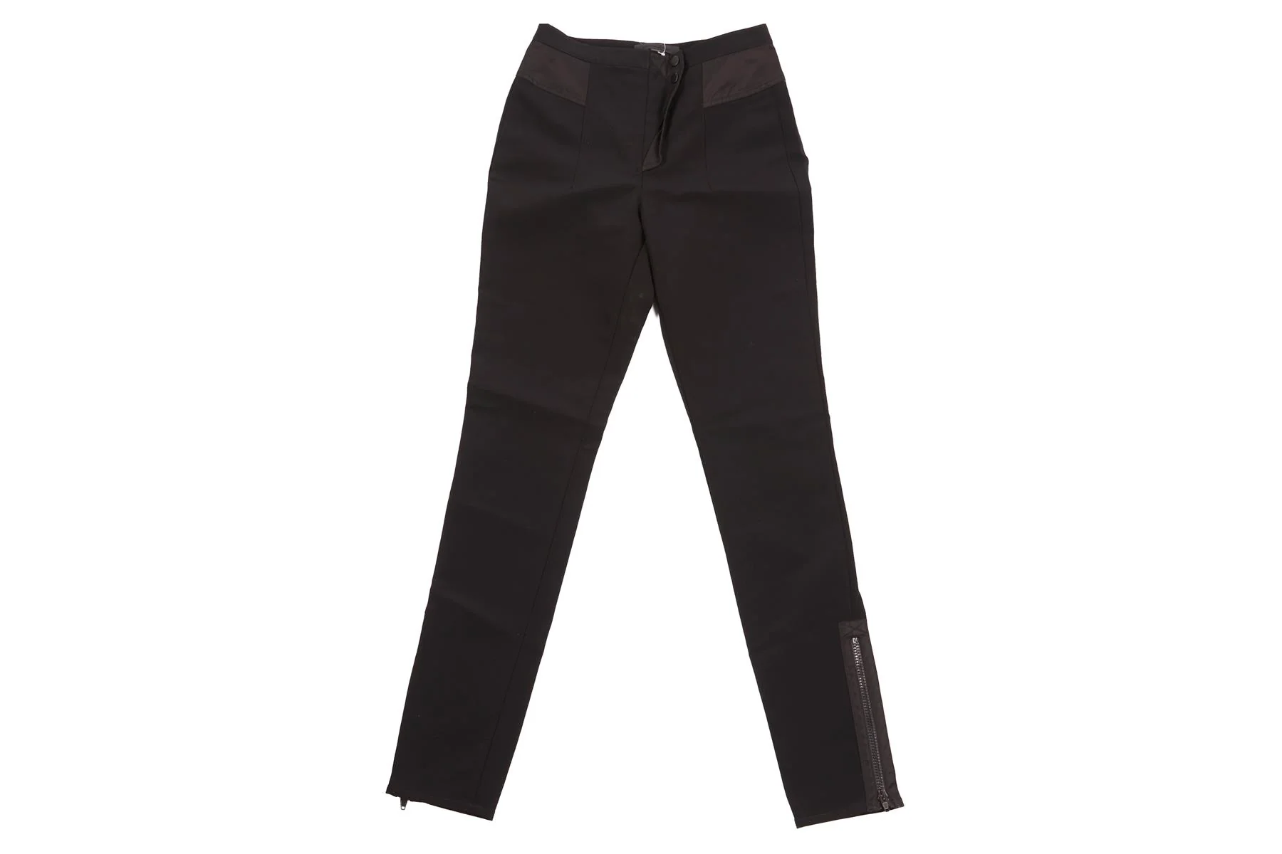Alexander Wang Black Crepe Skinny Pants US 2 UK 6 - Image 2
