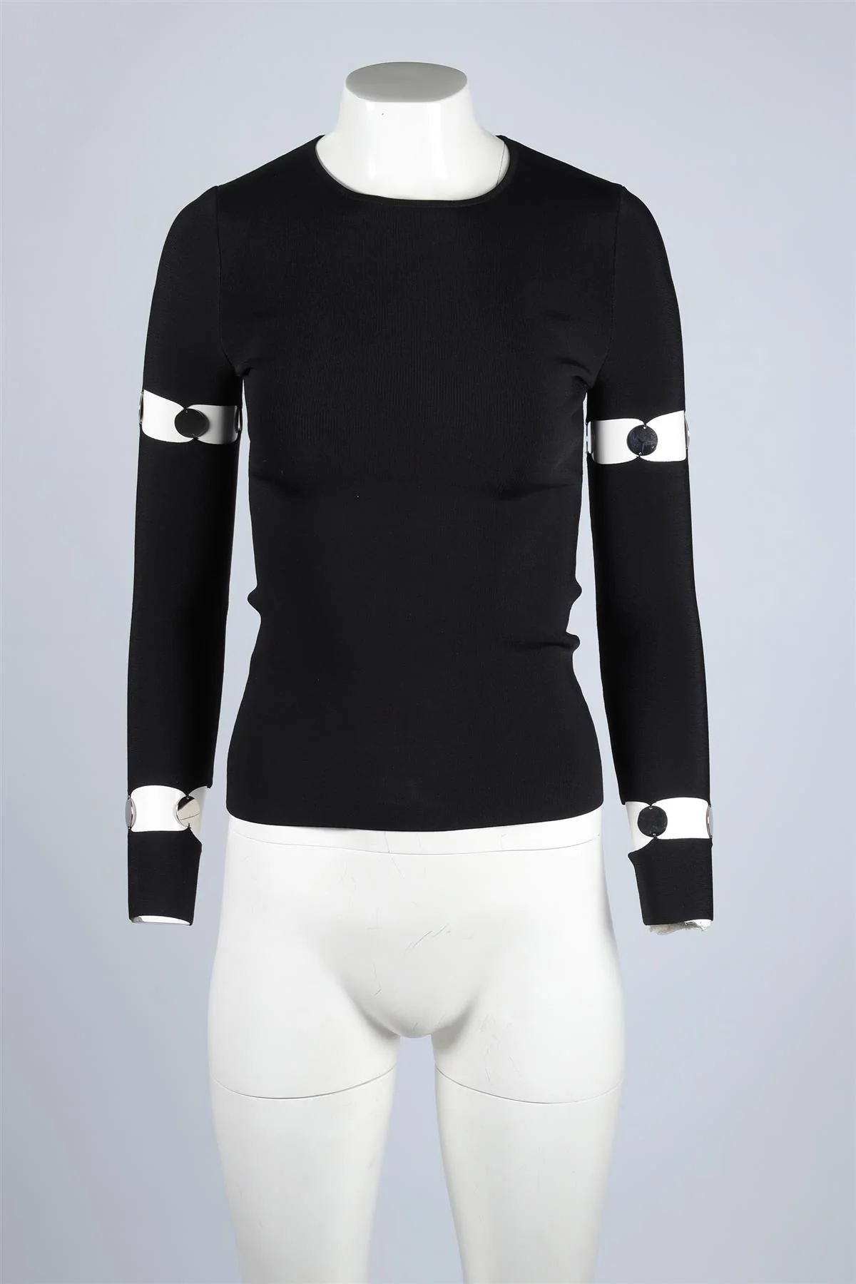 ALEXANDER WANG BLACK KNIT TOP SMALL - Image 2