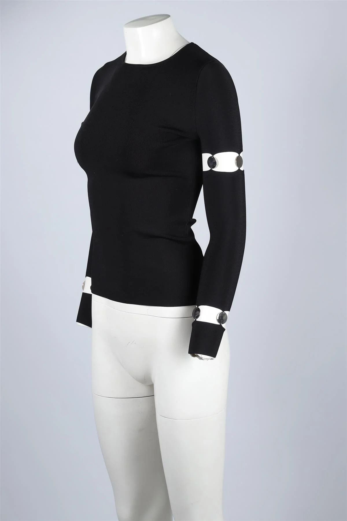 ALEXANDER WANG BLACK KNIT TOP SMALL - Image 3