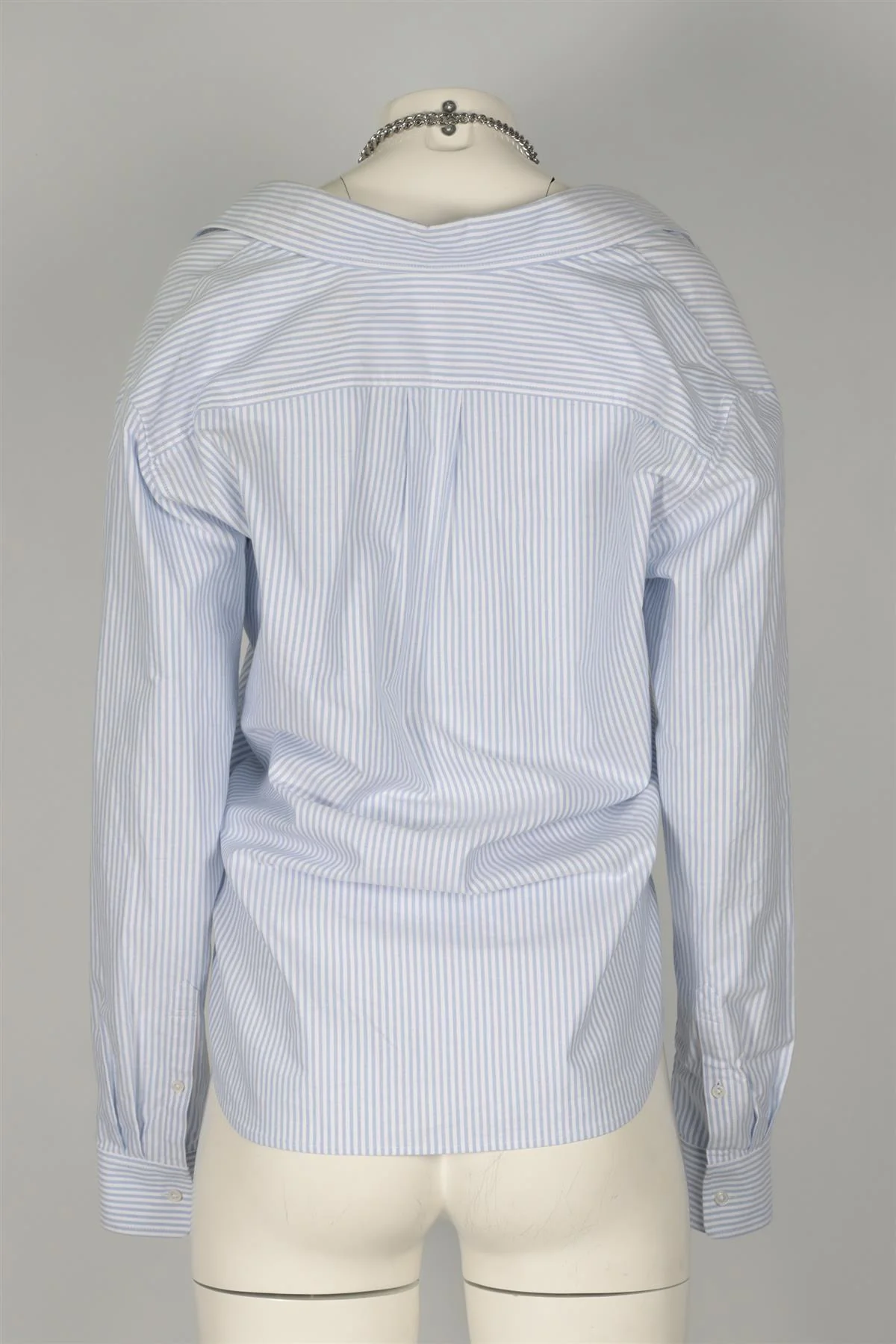 ALEXANDER WANG BLUE COTTON SHIRT SMALL - Image 4