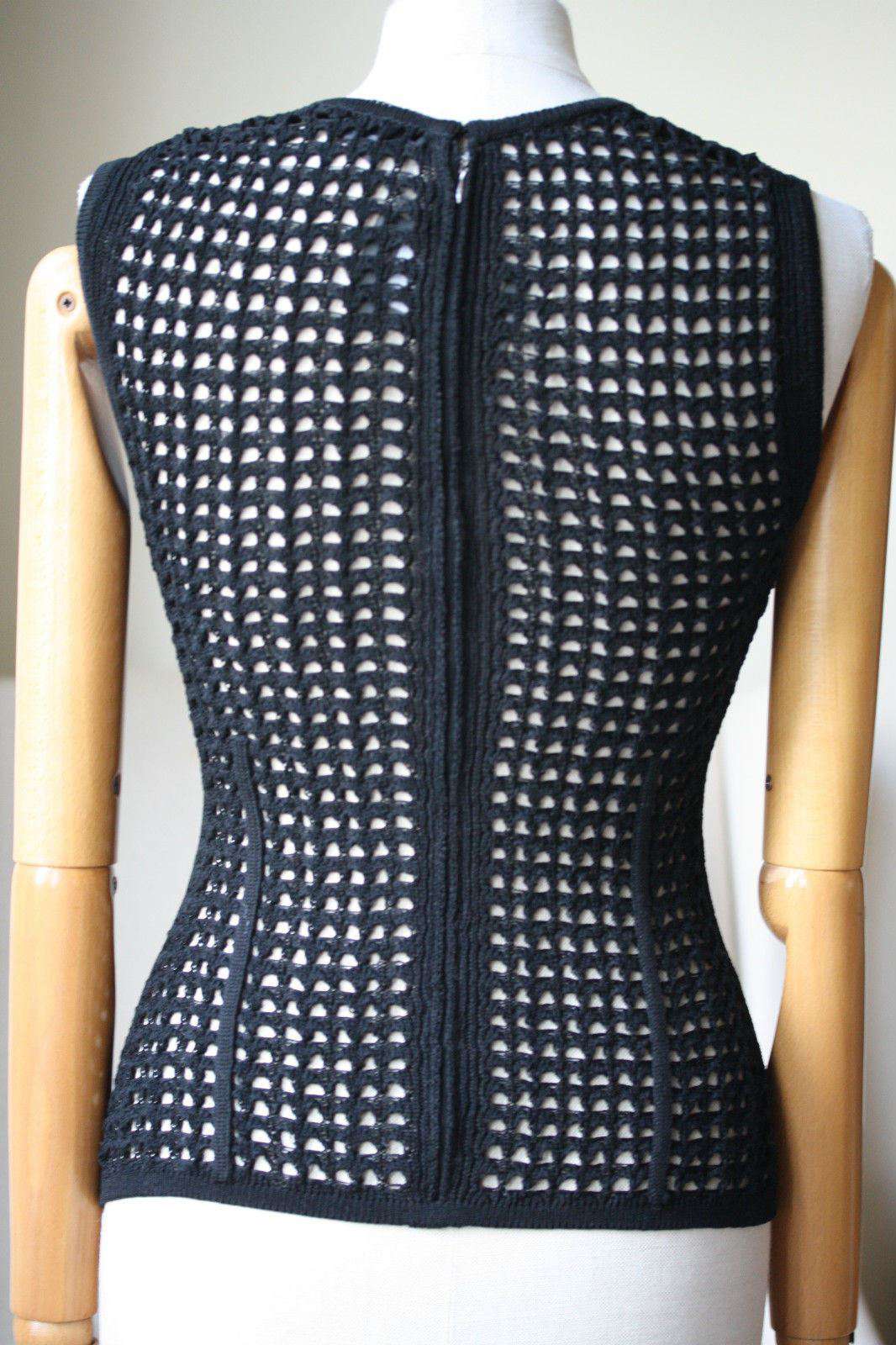 ALEXANDER WANG CROCHET KNIT TANK TOP SMALL - Image 4