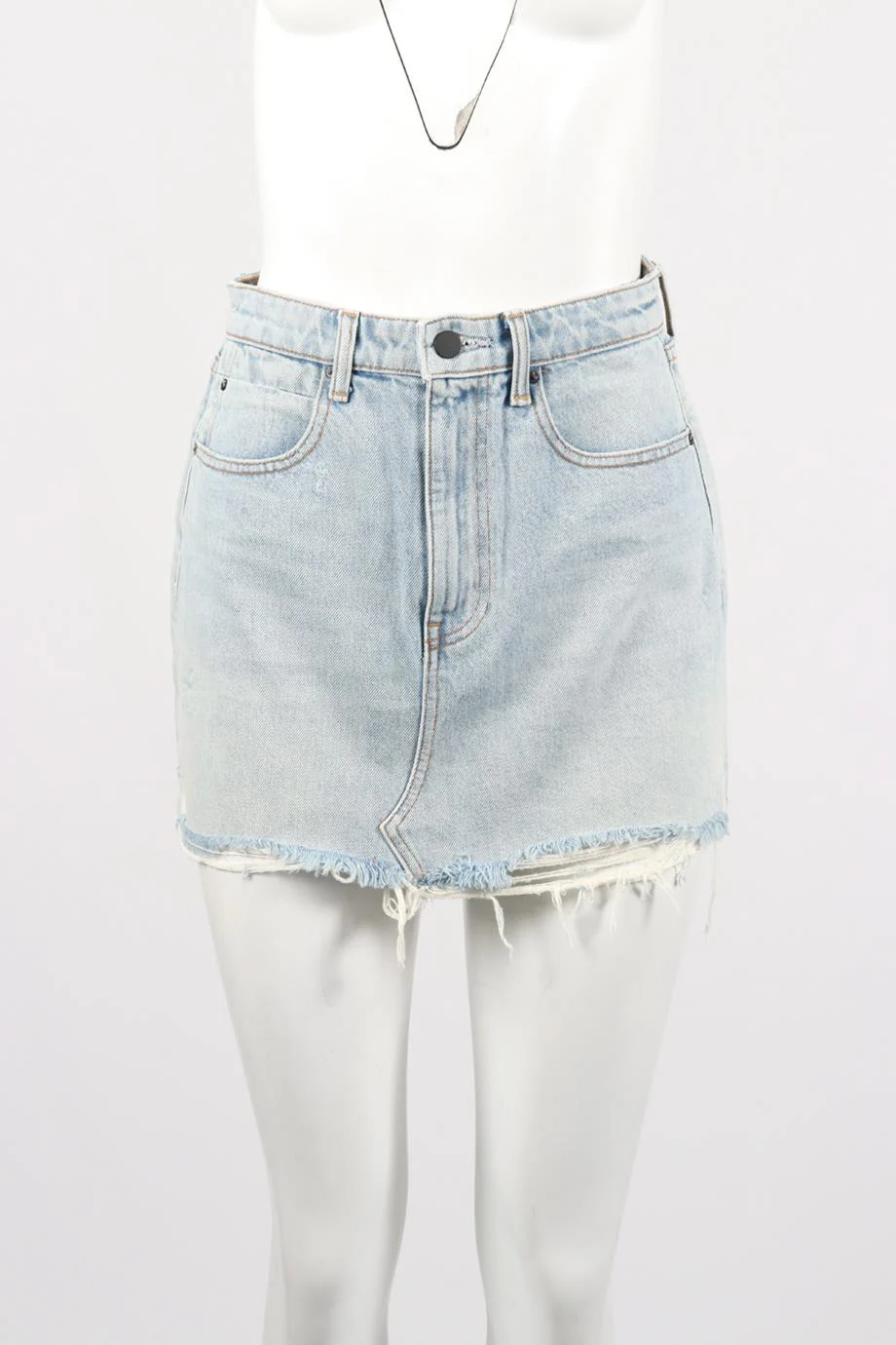 ALEXANDER WANG DENIM MINI SKIRT SMALL - Image 2