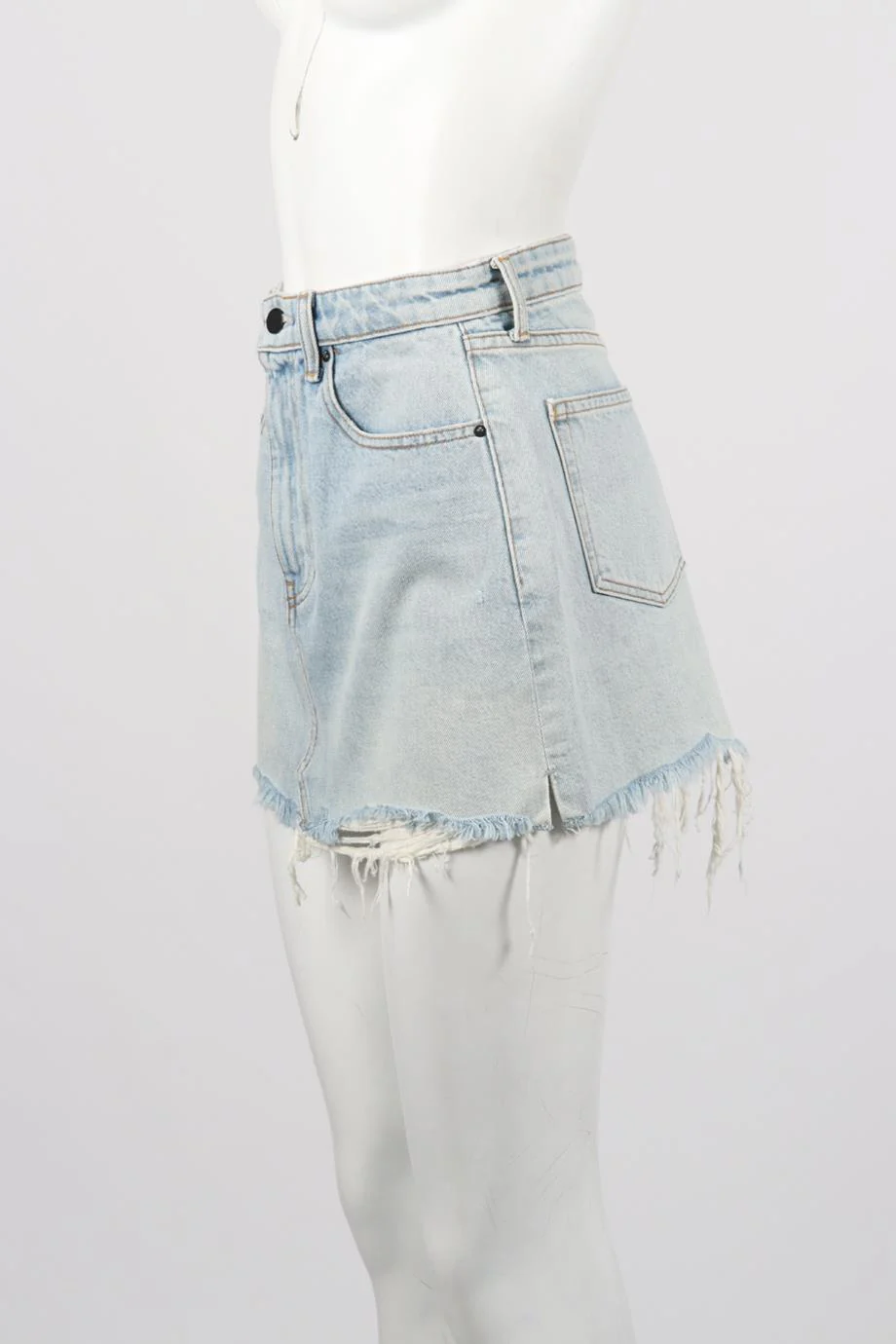 ALEXANDER WANG DENIM MINI SKIRT SMALL - Image 3