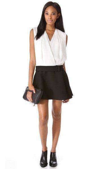 ALEXANDER WANG DROP WAIST BLOUSON DRESS US 6 UK 10 - Image 2