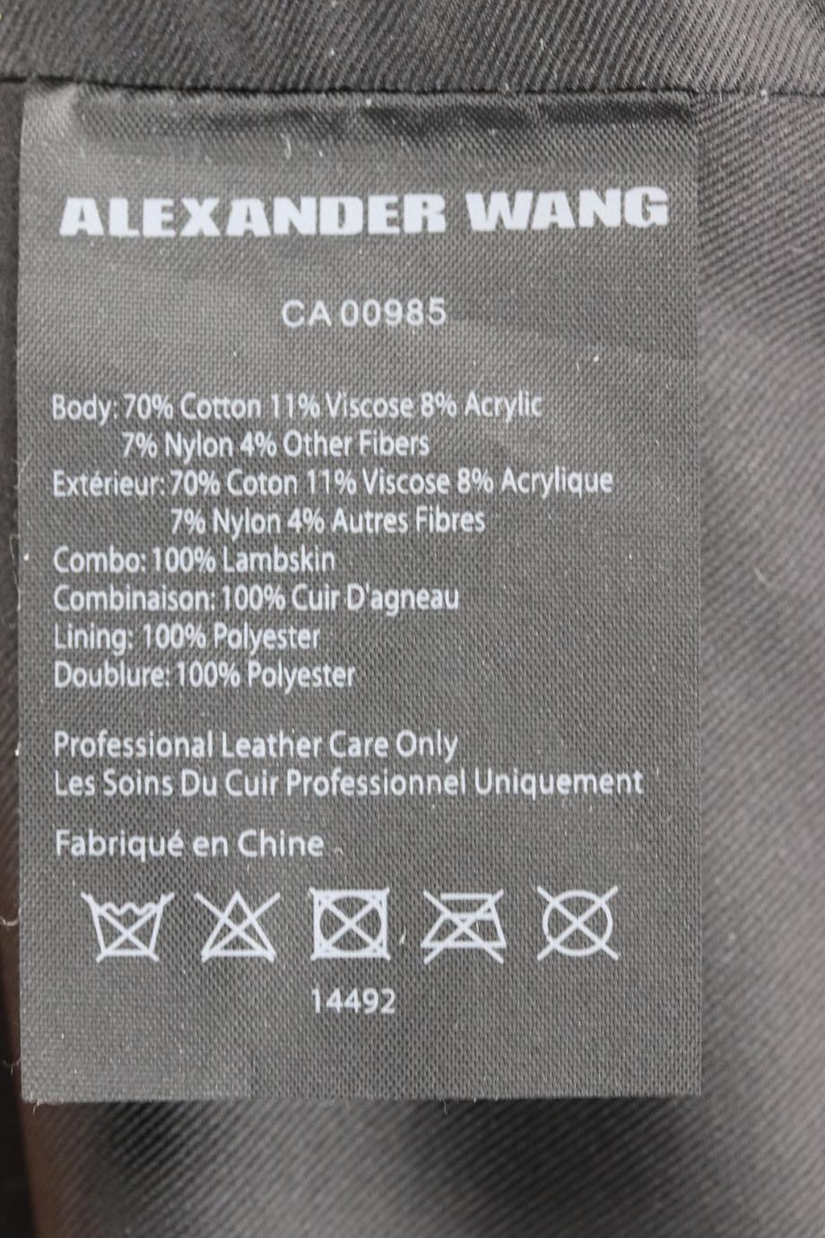 ALEXANDER WANG EYELET EMBELLISHED TWEED MINI DRESS US 0 UK 4 - Image 6