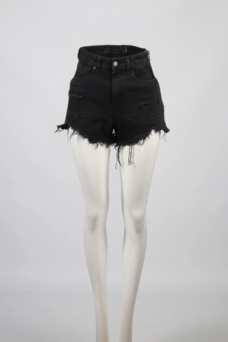 ALEXANDER WANG HIGH RISE DENIM SHORTS W25 UK 6-8 - Image 2