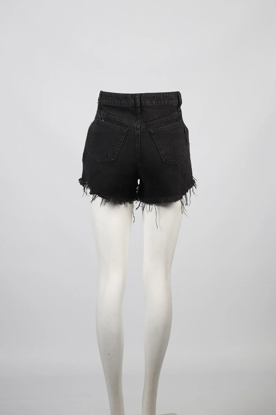 ALEXANDER WANG HIGH RISE DENIM SHORTS W25 UK 6-8 - Image 4