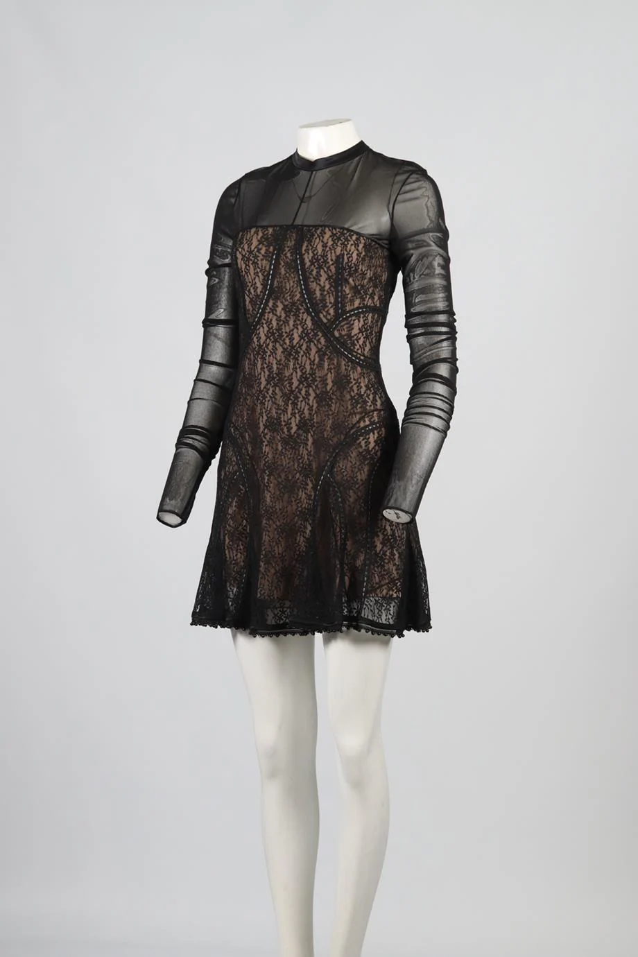 ALEXANDER WANG LACE MINI DRESS US 6 UK 10 - Image 3