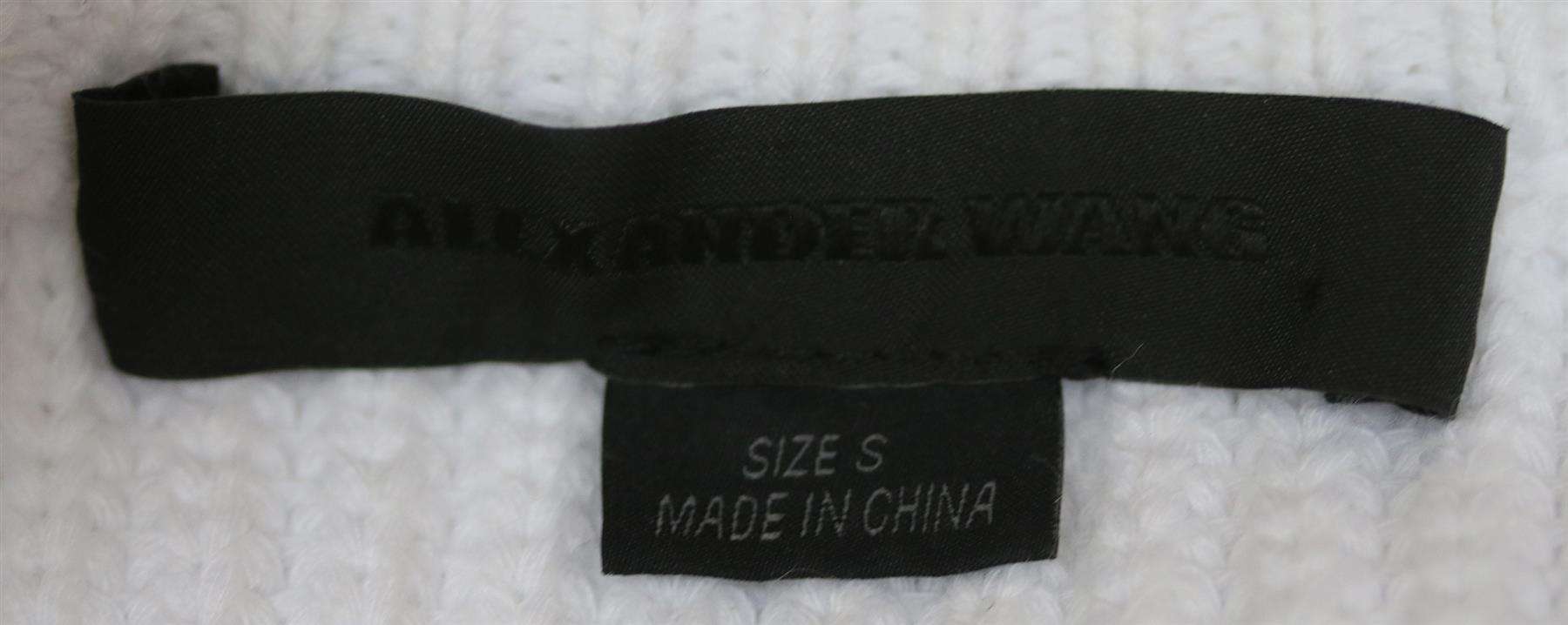 ALEXANDER WANG LAYERED RIBBED KNIT COTTON SWEATER SMALL - Image 5