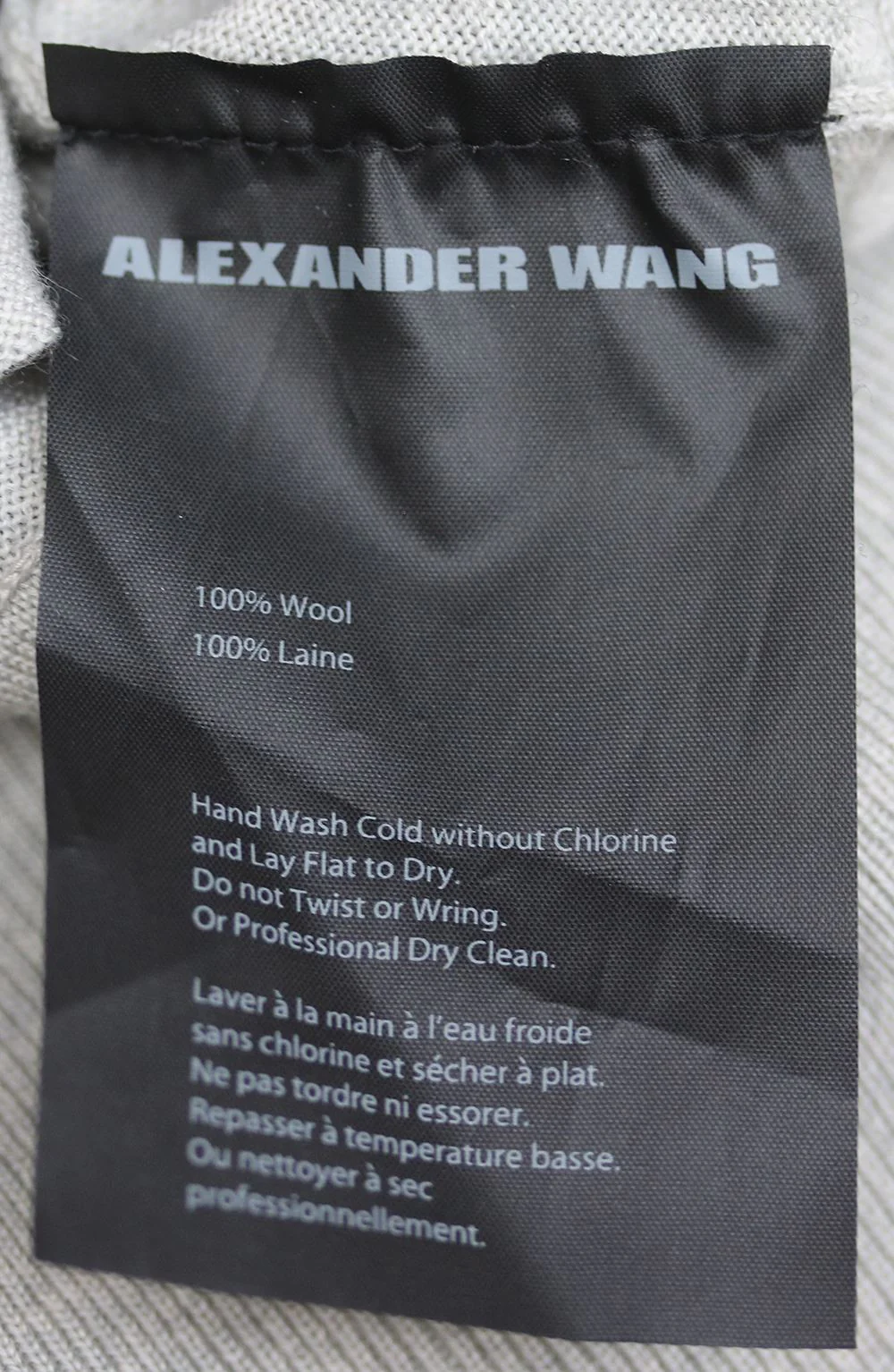 ALEXANDER WANG MERINO WOOL OPEN BACK CARDIGAN MEDIUM - Image 6