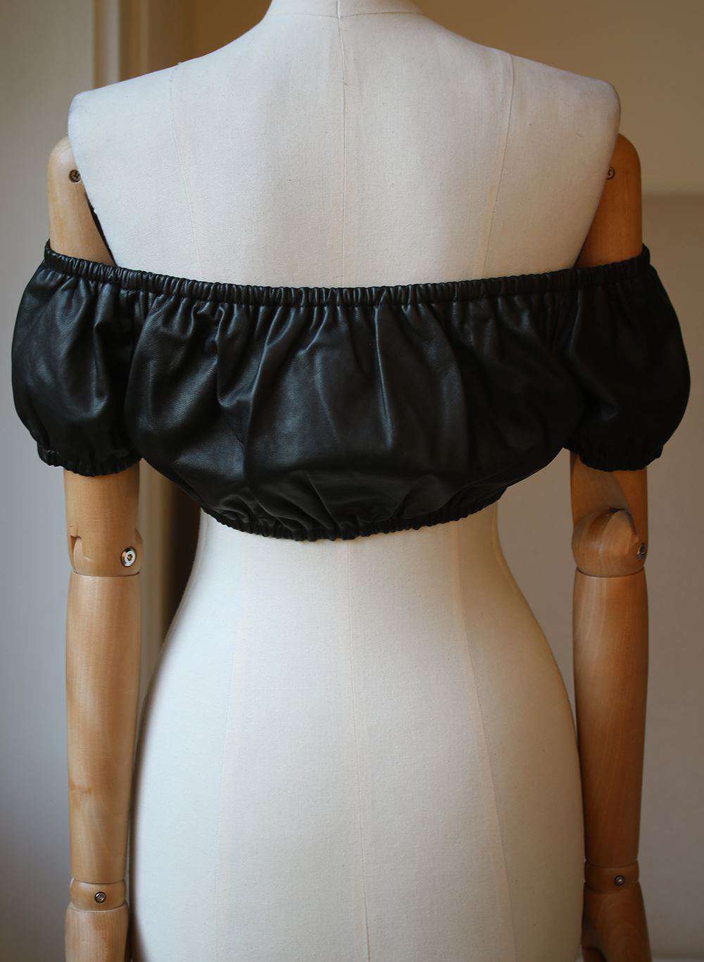 ALEXANDER WANG OFF-THE-SHOULDER CROP TOP SMALL - Image 5