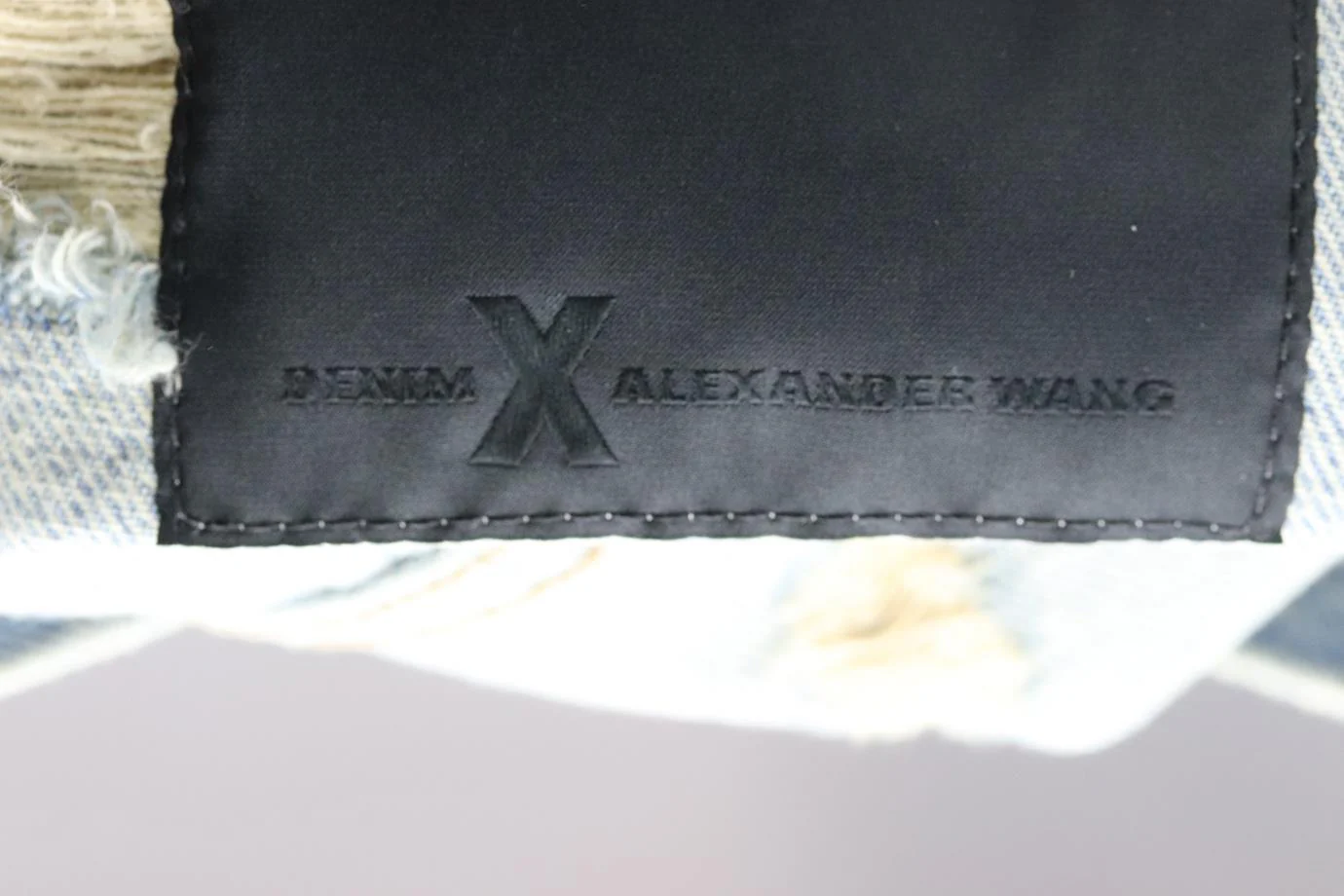 ALEXANDER WANG OVERSIZED DISTRESSED DENIM JACKET SMALL - Image 5