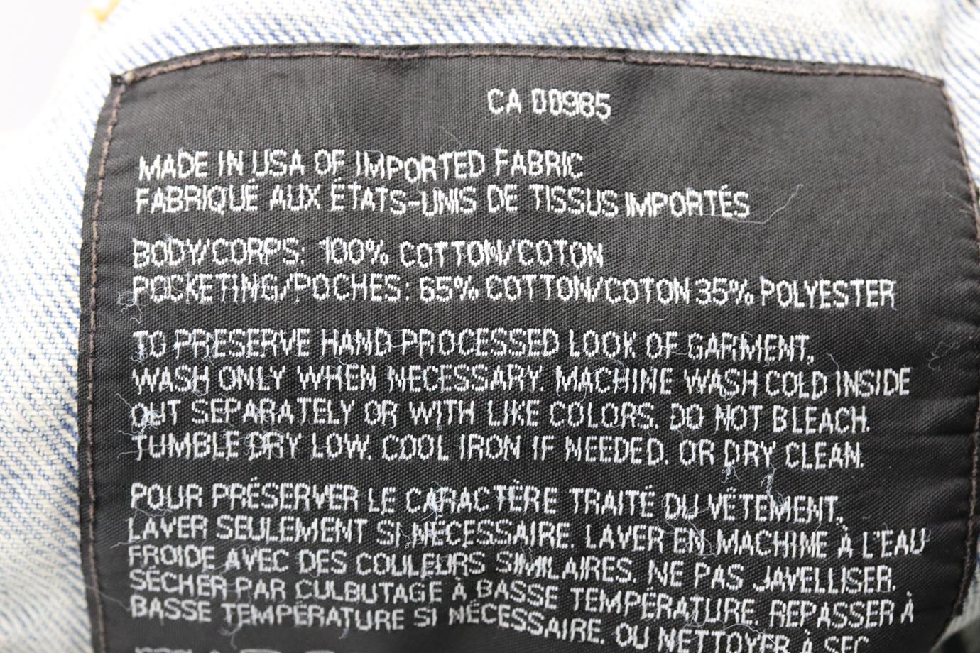 ALEXANDER WANG OVERSIZED DISTRESSED DENIM JACKET SMALL - Image 7
