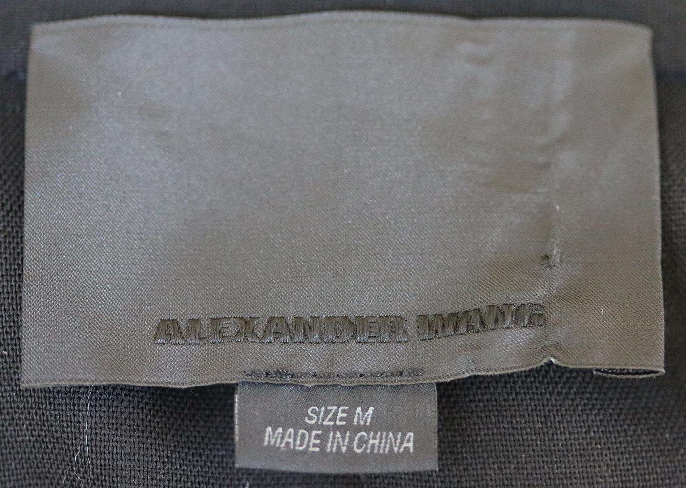 ALEXANDER WANG OVERSIZED WOOL BLEND COAT MEDIUM - Image 5