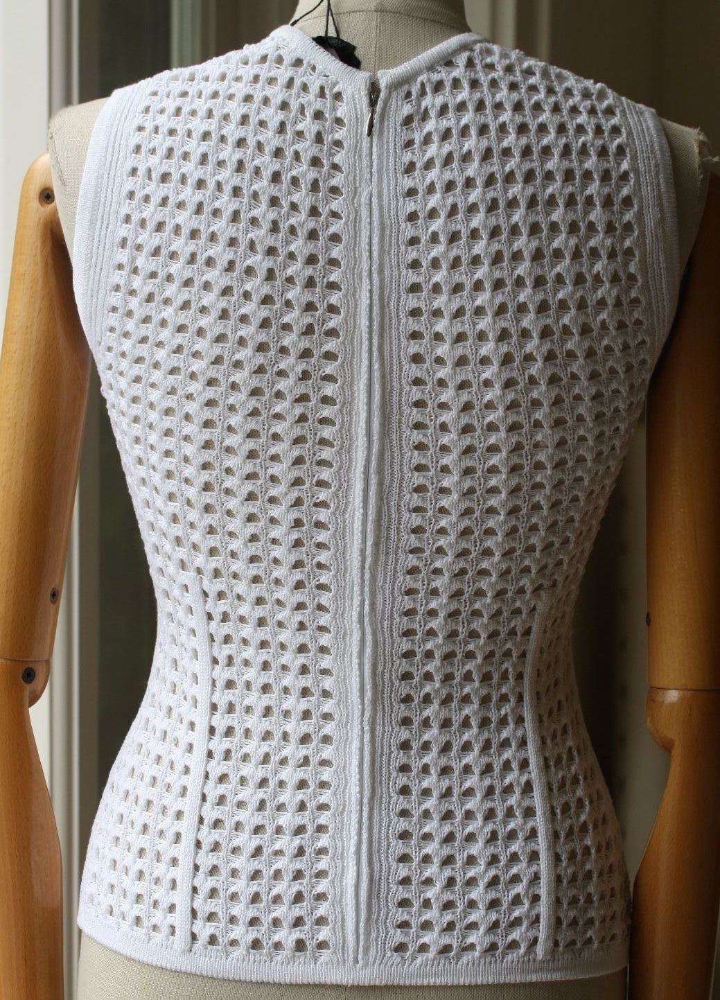 ALEXANDER WANG PEROXIDE CROCHET KNIT TANK TOP SMALL - Image 10