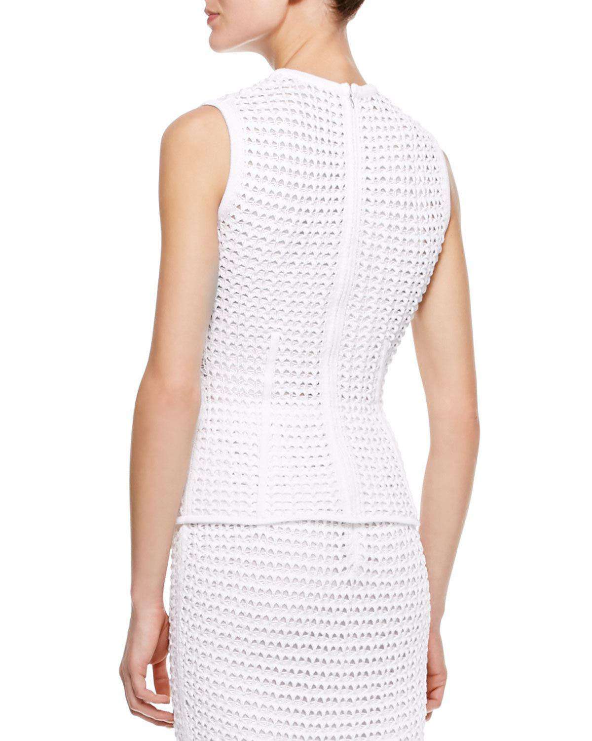 ALEXANDER WANG PEROXIDE CROCHET KNIT TANK TOP SMALL - Image 2