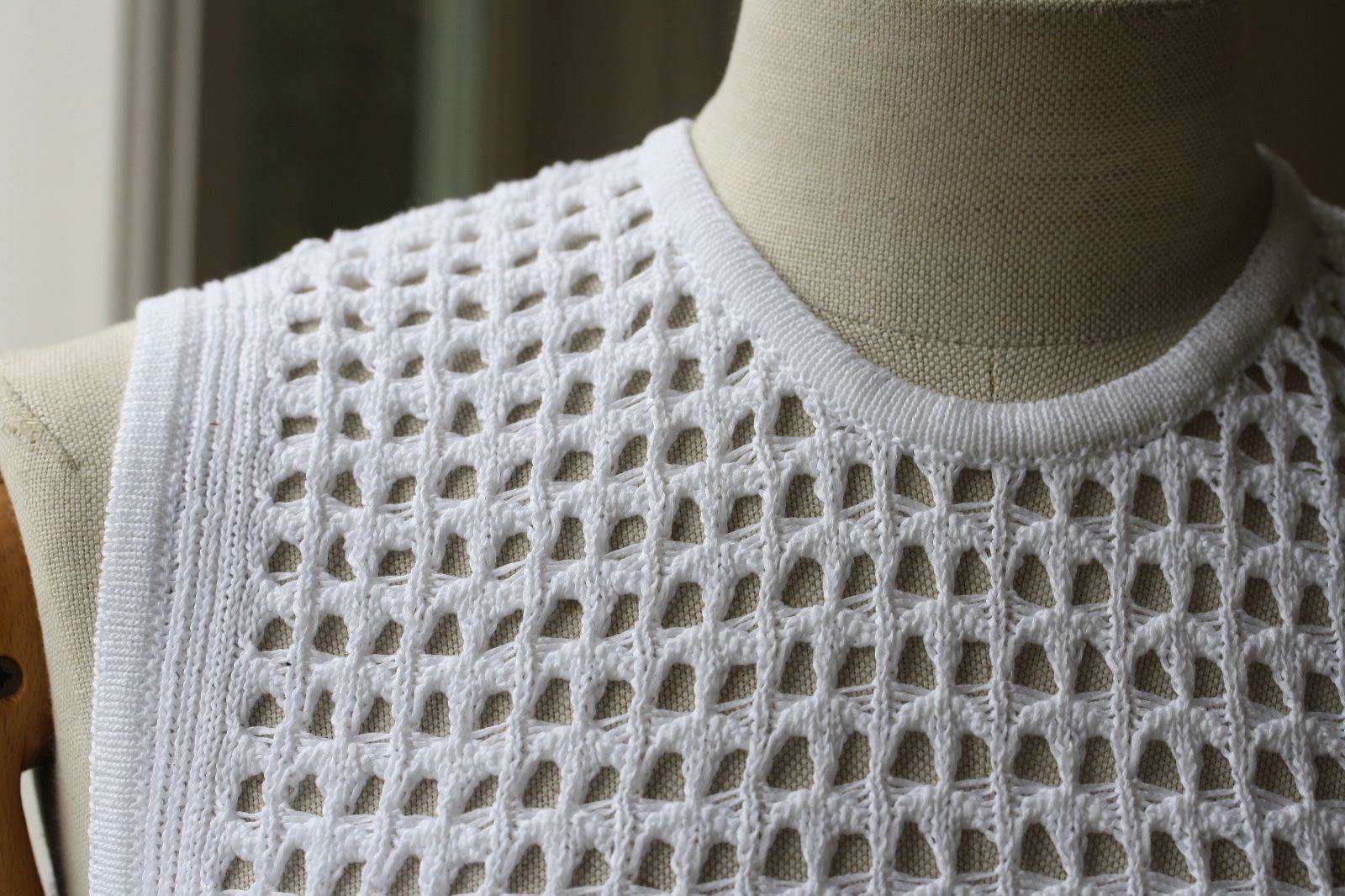 ALEXANDER WANG PEROXIDE CROCHET KNIT TANK TOP SMALL - Image 6
