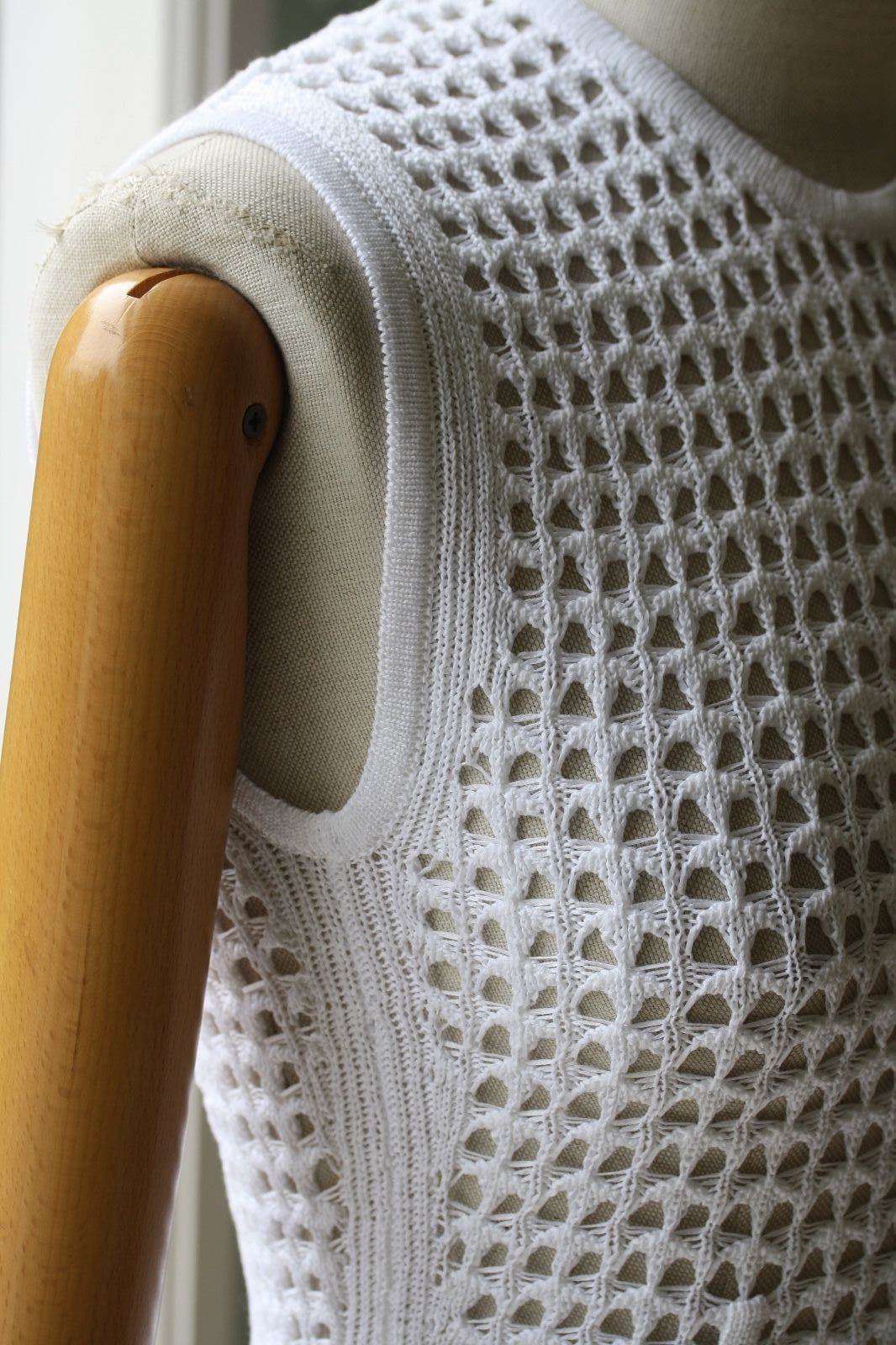 ALEXANDER WANG PEROXIDE CROCHET KNIT TANK TOP SMALL - Image 8