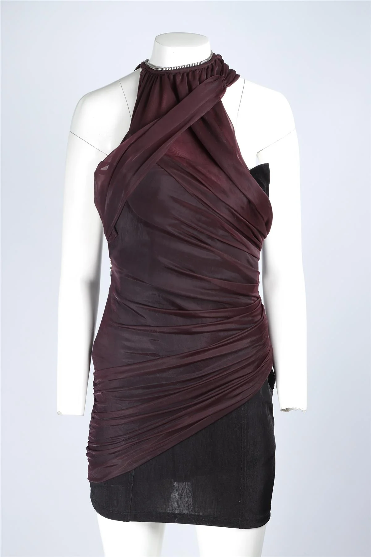 ALEXANDER WANG PURPLE MESH MINI DRESS US 6 UK 10 - Image 2