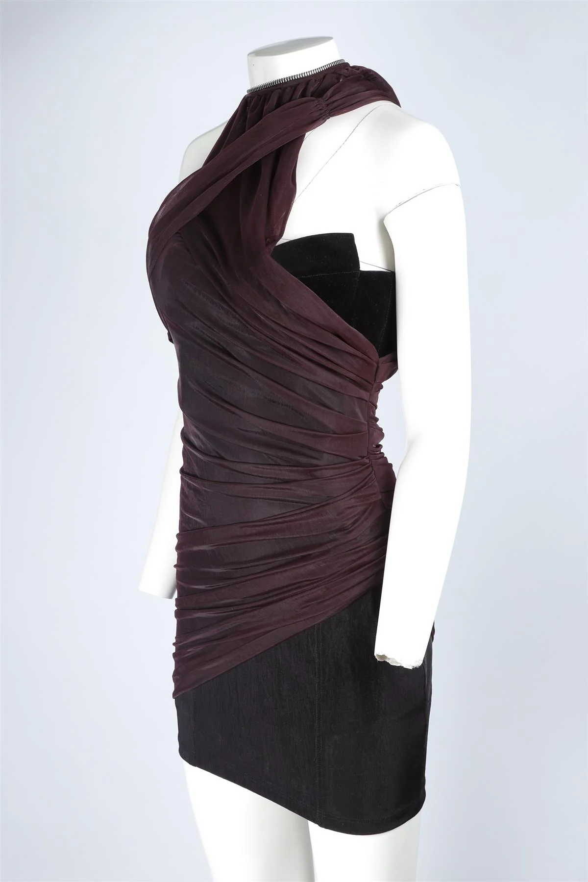 ALEXANDER WANG PURPLE MESH MINI DRESS US 6 UK 10 - Image 3