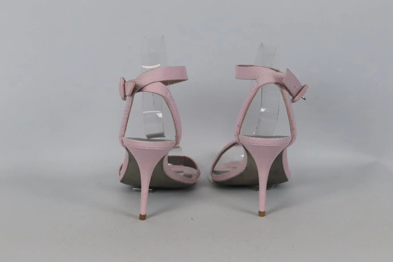 ALEXANDER WANG PYTHON EFFECT LEATHER SANDALS EU 40.5 UK 7.5 US 10.5 - Image 4