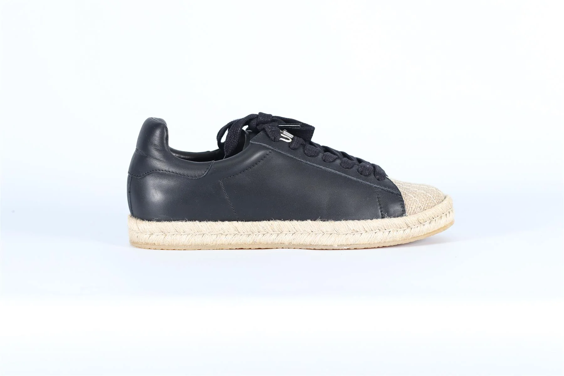 ALEXANDER WANG RAFFIA AND LEATHER SNEAKERS EU 40 UK 7 US 10 - Image 2