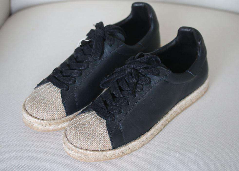ALEXANDER WANG RIAN ESPADRILLE LEATHER SNEAKERS EU 40 UK 7 US 10 - Image 4