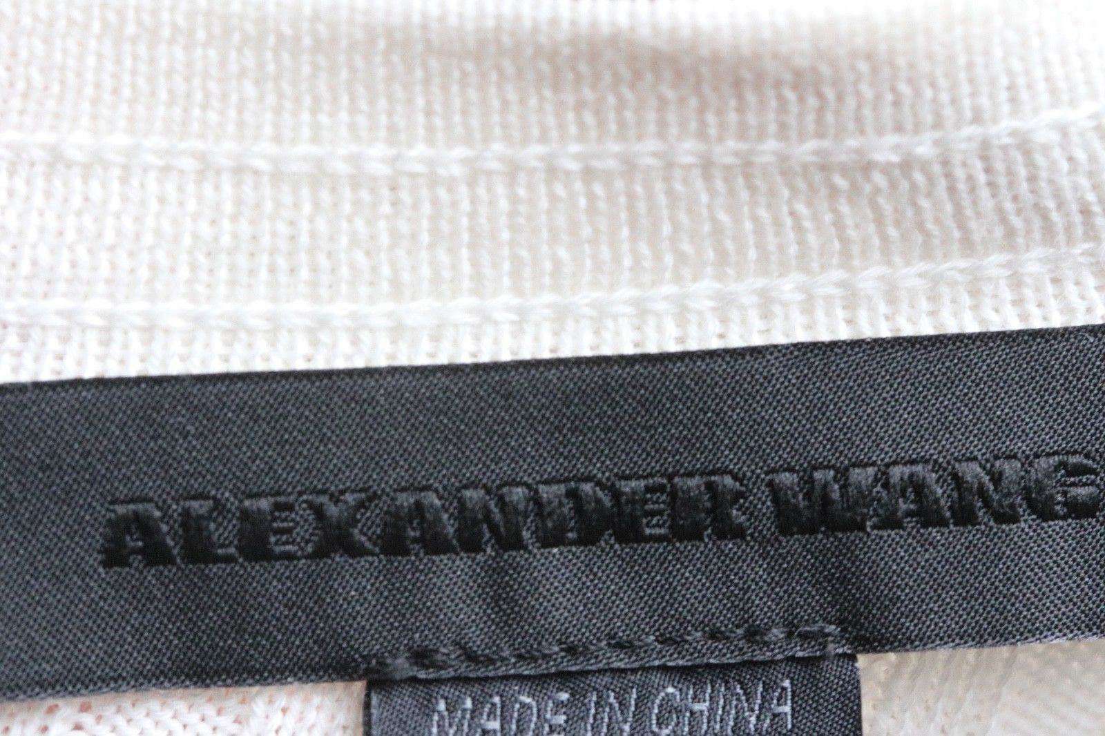 ALEXANDER WANG RIBBED KNIT STRETCH COTTON TOP SMALL - Image 6