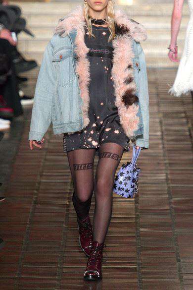 ALEXANDER WANG SHEARLING-LINED DENIM JACKET SMALL - Image 3