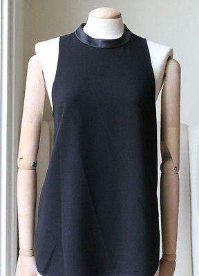 ALEXANDER WANG SILK NECKLINE TOP US 4 UK 8 - Image 2