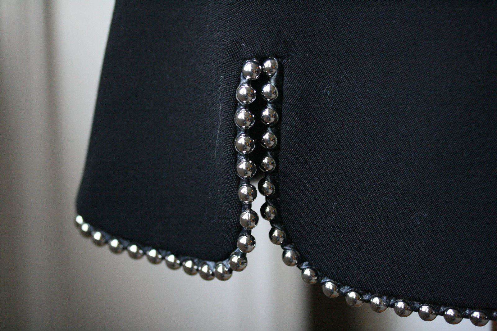 ALEXANDER WANG STUDDED WOOL A-LINE SKIRT US 4 UK 8 - Image 6