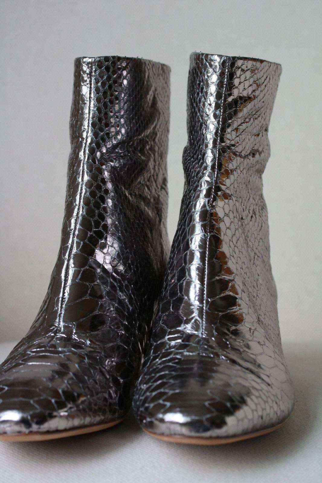 ALEXANDRE BIRMAN PYTHON LEATHER ANKLE BOOTS EU 38 UK 5 US 8 - Image 2