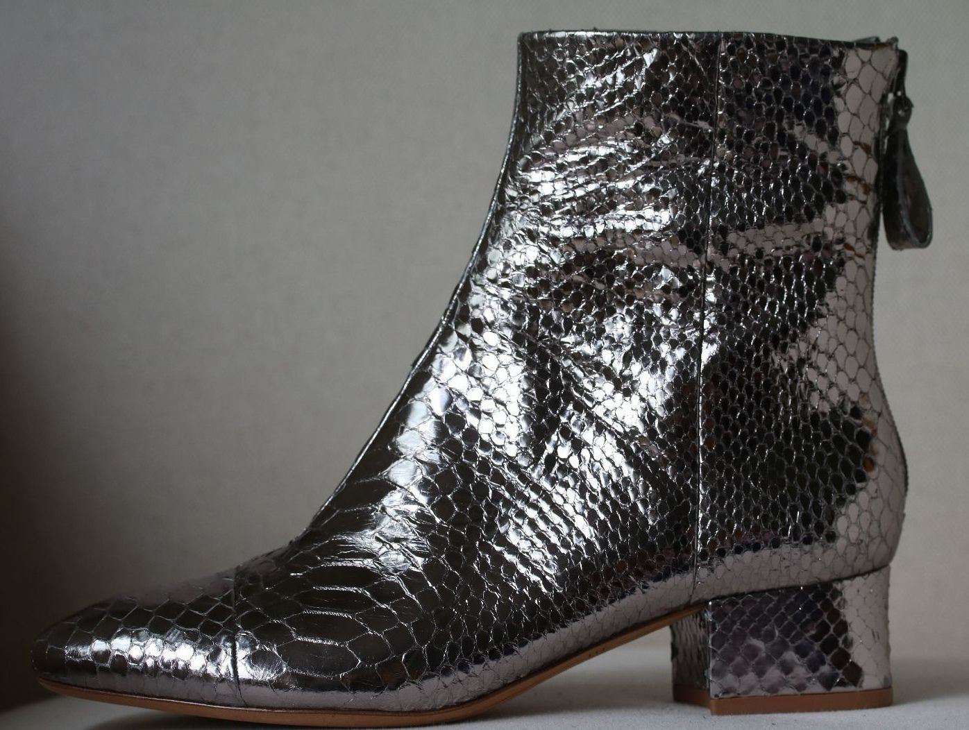 ALEXANDRE BIRMAN PYTHON LEATHER ANKLE BOOTS EU 38 UK 5 US 8 - Image 6