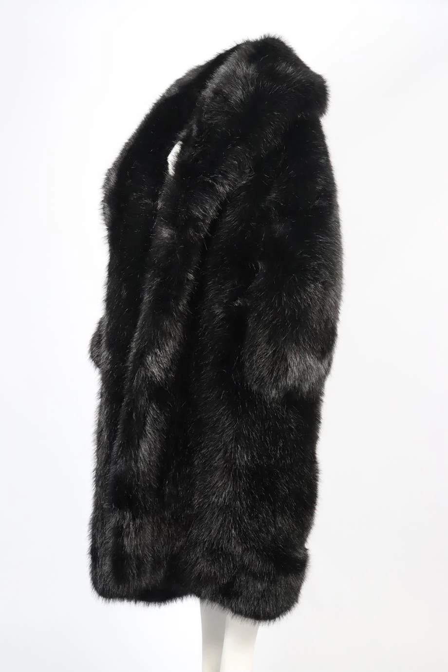 ALEXANDRE VAUTHIER 2023 FAUX FUR COAT UK 8 - Image 3