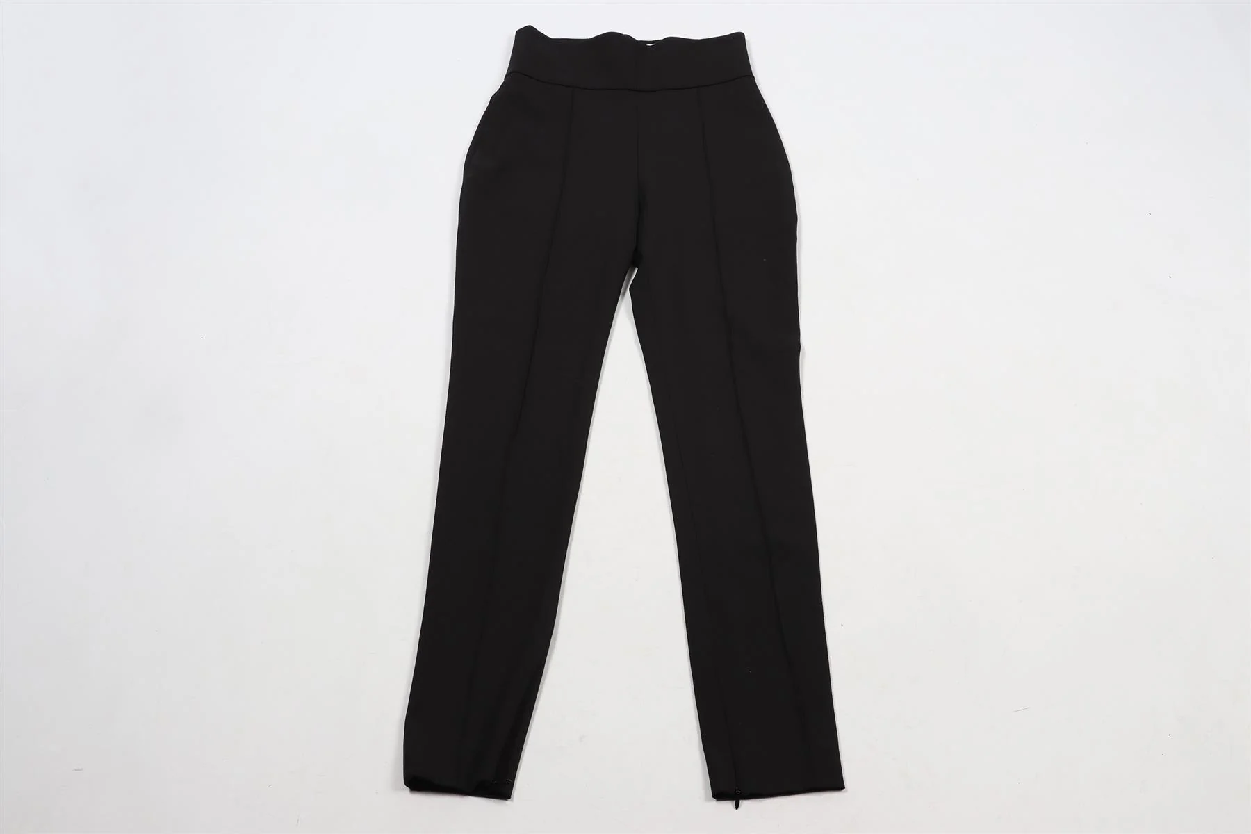 ALEXANDRE VAUTHIER BLACK WOOL BLEND SKINNY PANTS FR 36 UK 8 - Image 2