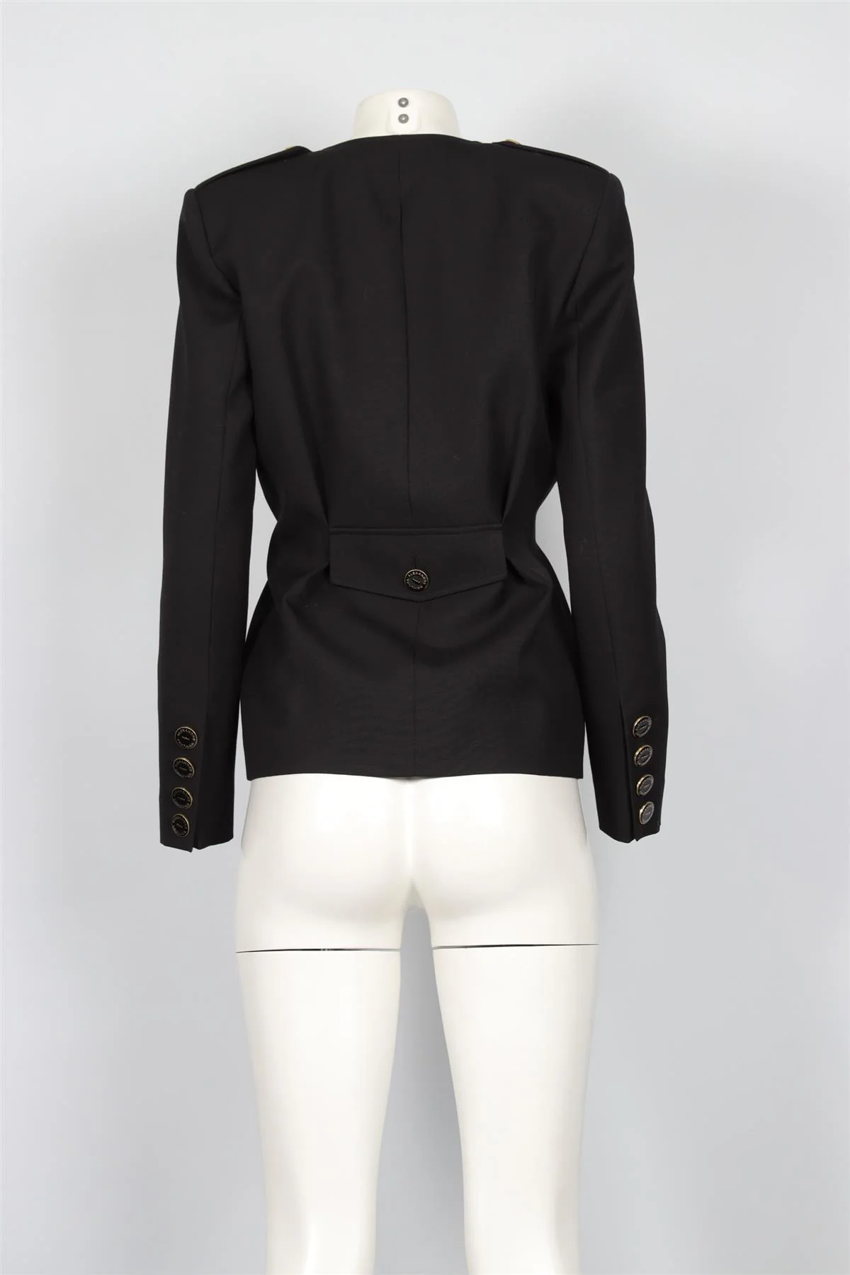 ALEXANDRE VAUTHIER BLACK WOOL JACKET FR 36 UK 8 - Image 4