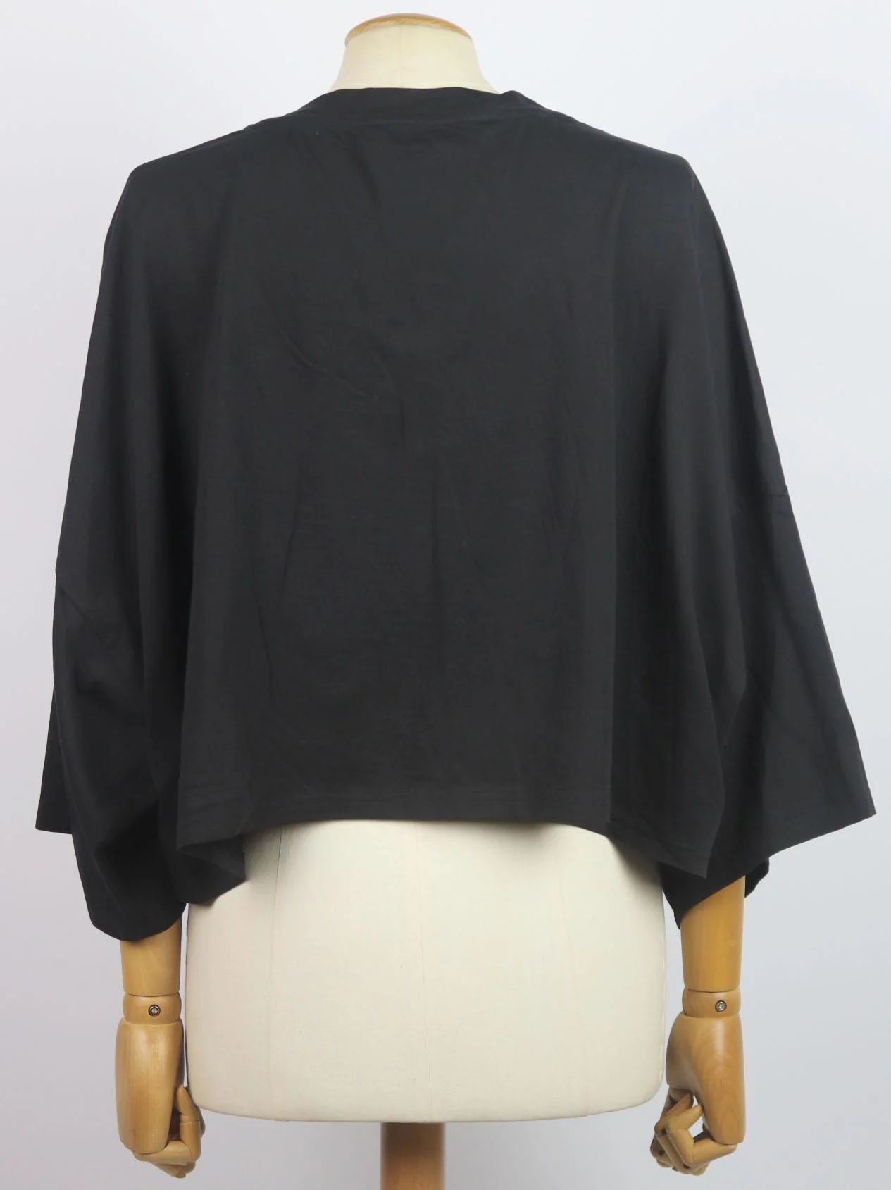 ALEXANDRE VAUTHIER CROPPED COTTON JERSEY T-SHIRT SMALL - Image 4